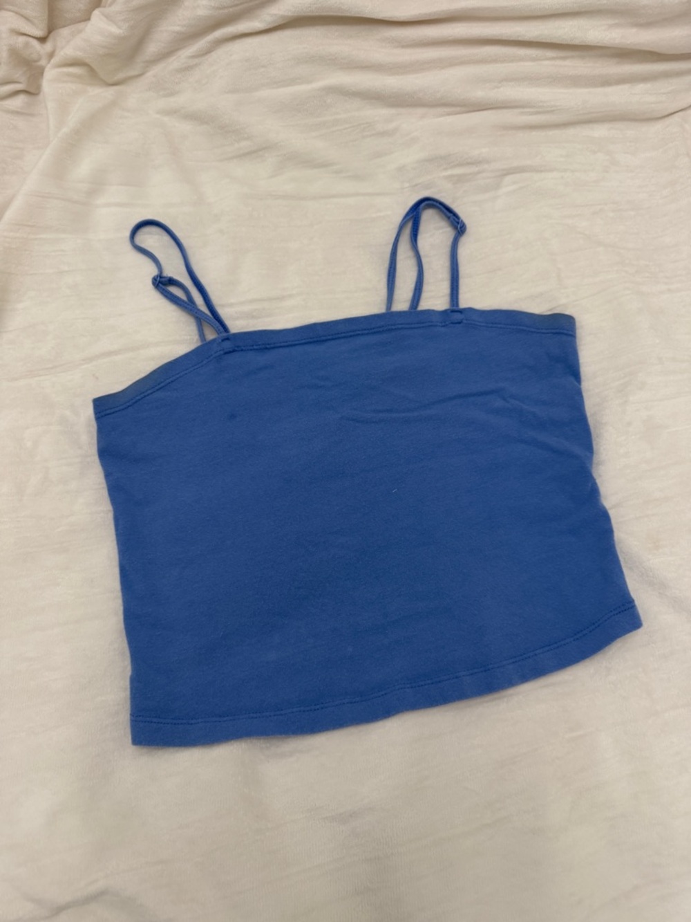 SO Royal Blue Double-Strap Cropped Camisole